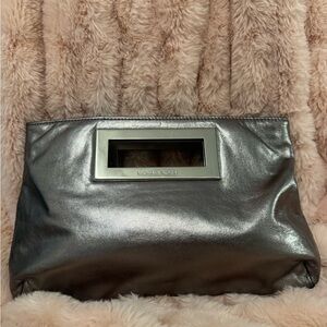 Michael Kors Shimmering Silver Wristlet